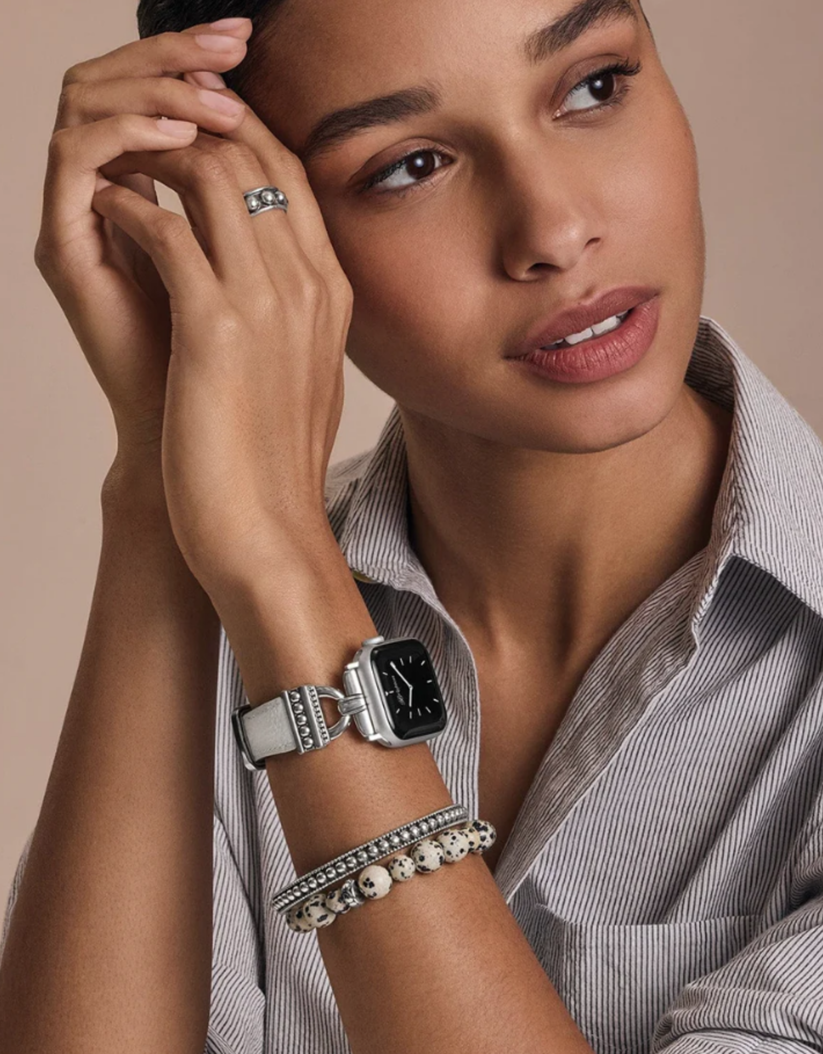 Brighton Brighton Black/White Pretty Tough Reversible Watch Band