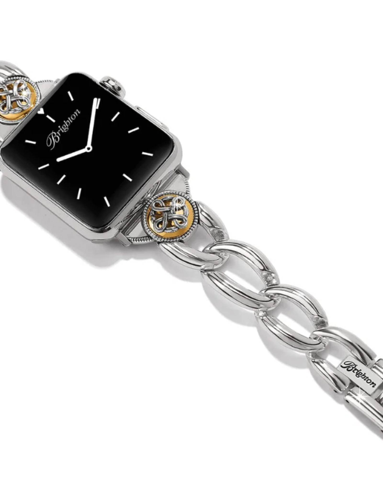 Brighton Brighton Silver Interlok Noir Two Tone Watch Band
