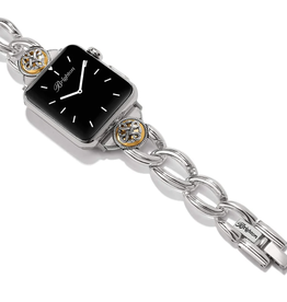 Brighton Brighton Silver Interlok Noir Two Tone Watch Band