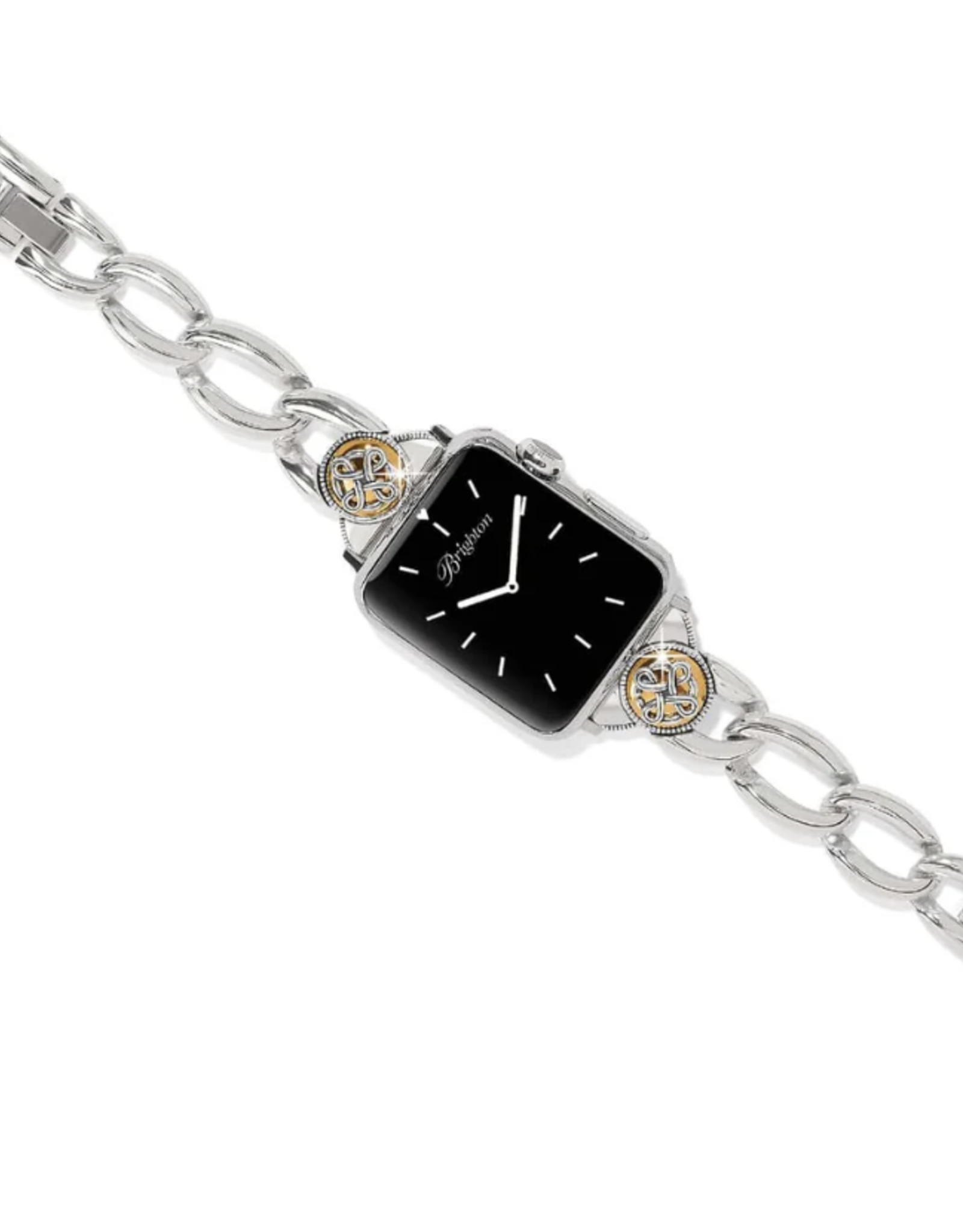 Brighton Brighton Silver Interlok Noir Two Tone Watch Band