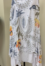 Lady Liberty Lady Liberty Two Tier Sleeveless Crew Neck Hankerchief Hem Dress LB
