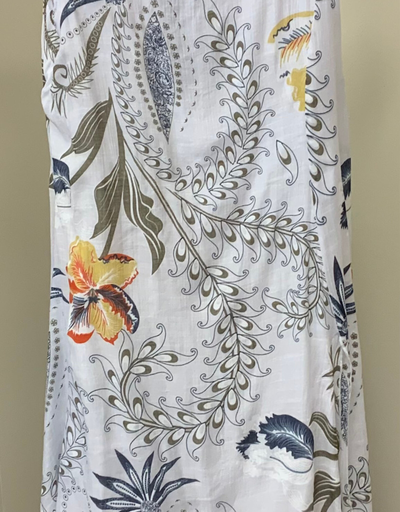 Lady Liberty Lady Liberty Two Tier Sleeveless Crew Neck Hankerchief Hem Dress LB