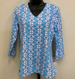 Lulu B Lulu B  V Neck 3/4 Sleeve Top AL