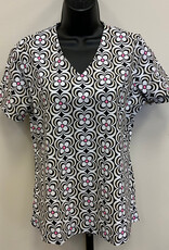 Lulu B Lulu B  V Neck Short Sleeve Top LS
