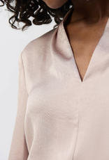 Joseph Ribkoff Joseph Ribkoff Satin V-Neck Top with Front Tie