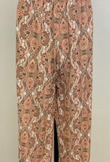 skyes the limit Skyes Egret Pull On Medallion Rayon Faille Wide Leg Pant LA