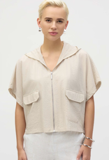 Joseph Ribkoff Joseph Ribkoff Moonstone Hooded Cropped Casual Top BEC