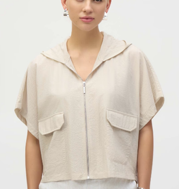 Joseph Ribkoff Joseph Ribkoff Moonstone Hooded Cropped Casual Top BEC