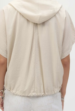 Joseph Ribkoff Joseph Ribkoff Moonstone Hooded Cropped Casual Top BEC