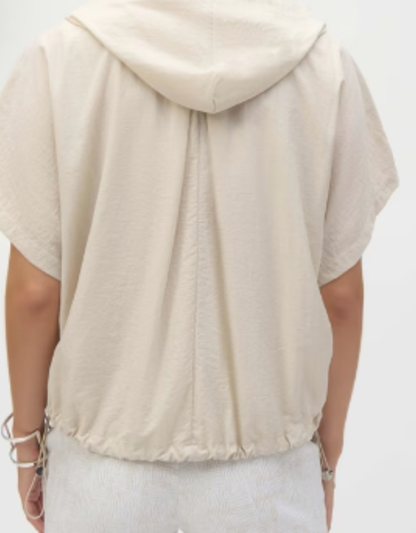 Joseph Ribkoff Joseph Ribkoff Moonstone Hooded Cropped Casual Top BEC