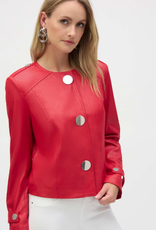 Joseph Ribkoff Joseph Ribkoff Radiant Red Faux Sued Boxy Jacket  BBK