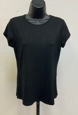 Pure Essence Pure Essence Black Short Sleeve Crew Neck Top LL