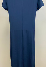 Pure Essence Pure Essence Denim Short Sleeve V Neck Dress CE