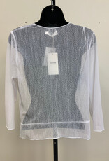 Creations Lady Liberty White 3/4 Sleeve Mesh Bolero BL