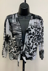 Creations Lady Liberty Print #G11 3/4 Sleeve Mesh Bolero BA