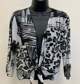 Creations Lady Liberty Print #G11 3/4 Sleeve Mesh Bolero BA