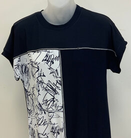 Bali Bali Black Short Sleeve Tie Front Top AE