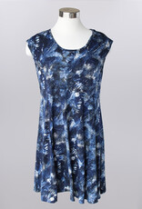 Keren Hart Keren Hart Navy Cap Sleeve Keyhole Back Dress