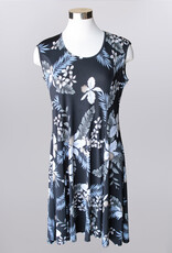 Keren Hart Keren Hart 48021 Black Cap Sleeve Keyhole Back Dress LL