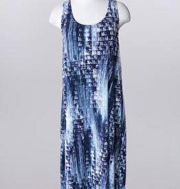 Keren Hart Keren Hart 48028 Navy Sleeveless Crew Neck Dress LL