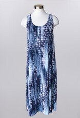 Keren Hart Keren Hart 48028 Navy Sleeveless Crew Neck Dress LL