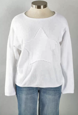 Cotton Lani Cotton Lani White Star Sweatshirt AL