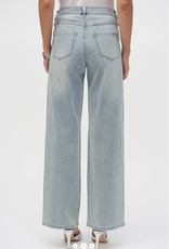 Joseph Ribkoff Joseph Ribkoff Wide-Leg Stretch Jeans w/Crystal Embellishments