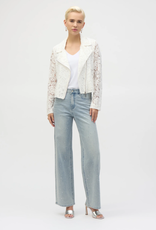 Joseph Ribkoff Joseph Ribkoff Wide-Leg Stretch Jeans w/Crystal Embellishments