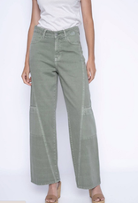 Picadilly Picadilly G6084 Sage Wide Leg Denim Jean CC