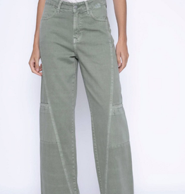 Picadilly Picadilly G6084 Sage Wide Leg Denim Jean CC