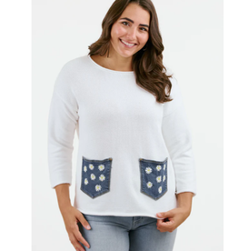 Shannon Passero Shannon Passero 5534 White Daisy Pullover KK