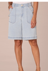 Democracy Democracy Ab"solution Skyrise Sailor Button Patch Pocket Bermuda Shorts LR