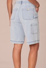 Democracy Democracy Ab"solution Skyrise Sailor Button Patch Pocket Bermuda Shorts LR