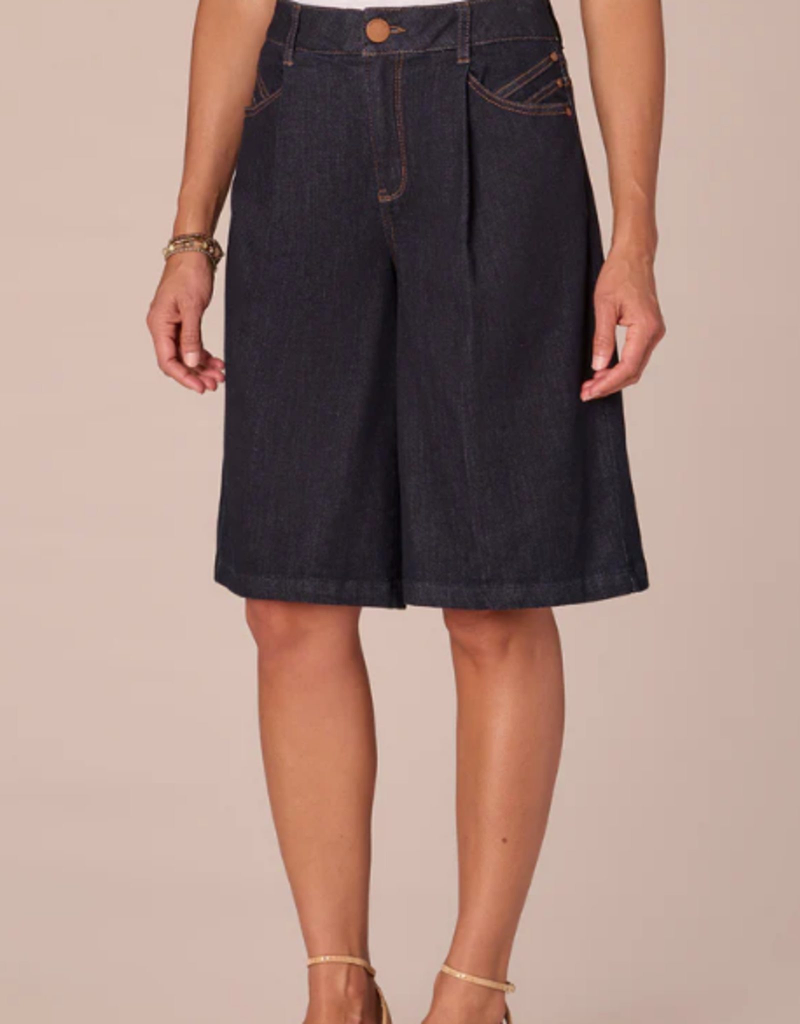 Democracy Democracy Ab"solution Skyrise Sailor Button Patch Pocket Bermuda Shorts LR