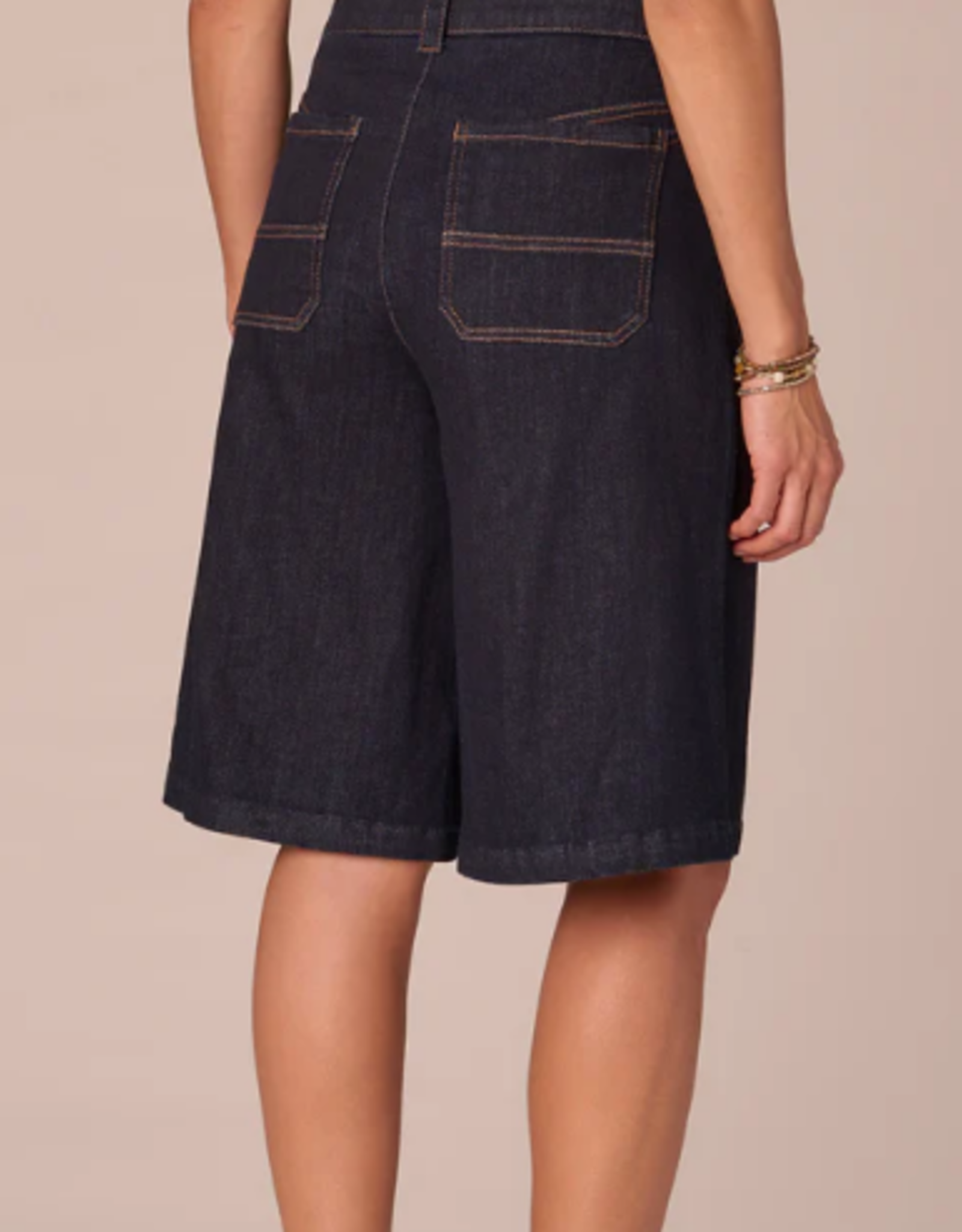 Democracy Democracy Ab"solution Skyrise Sailor Button Patch Pocket Bermuda Shorts LR