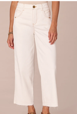 Democracy Democracy "Ab"solution Skyrise Relaxed Straight Leg Jeans  Fray Hem AA