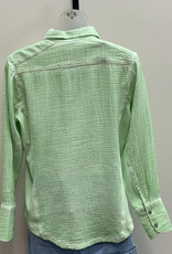 Keren Hart Keren Hart Green Apple  Button Up Long Sleeve Top LK