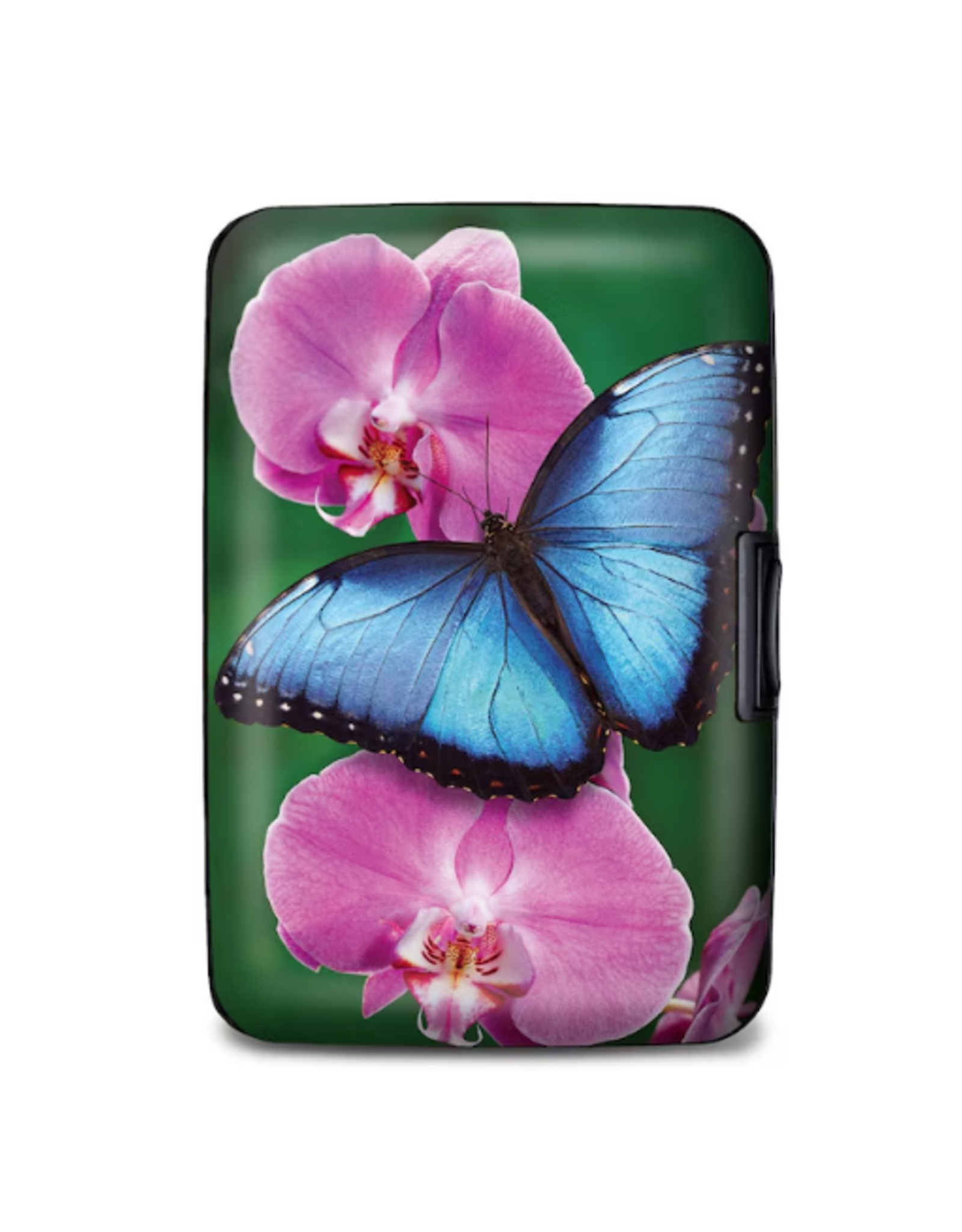 Monarque Butterfly Blue Armored Wallet RFID PROTECTED