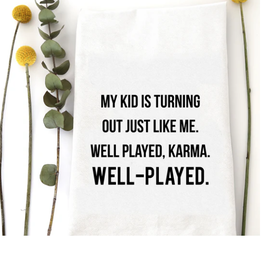 Wildwood Landing Wildwood Landing Well-Played Karma Tea Towel