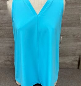 Lulu B Lulu B SPX5080S Turquoise Sleeveless V Neck Top LC