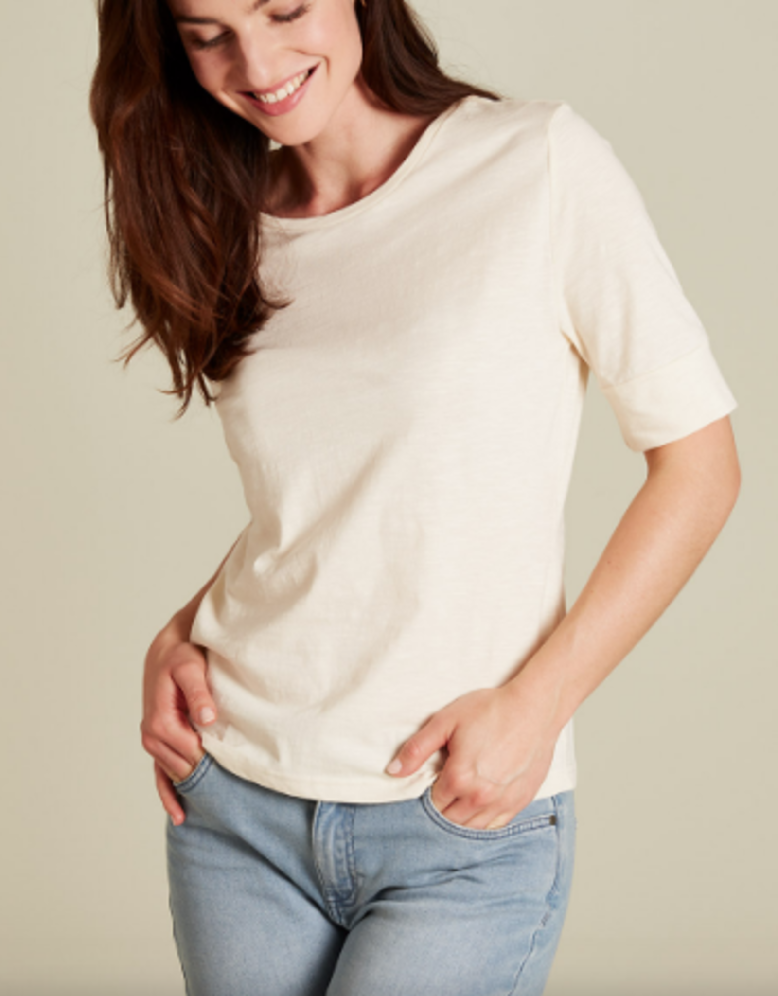 Tranquillo Tranquillo Warm Sand Casual Slub Shirt BL