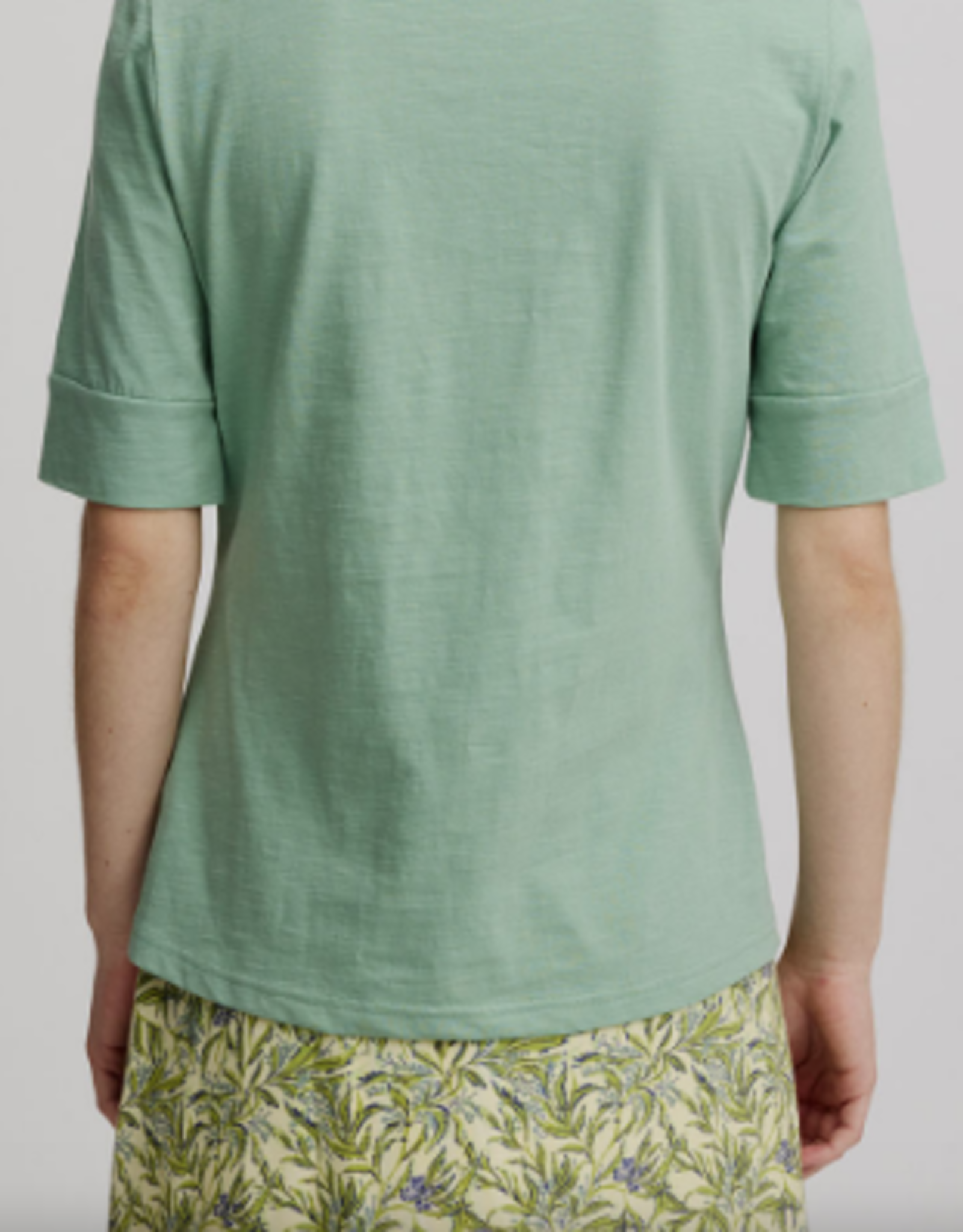 Tranquillo Tranquillo Granite Green Casual Slub Shirt BL