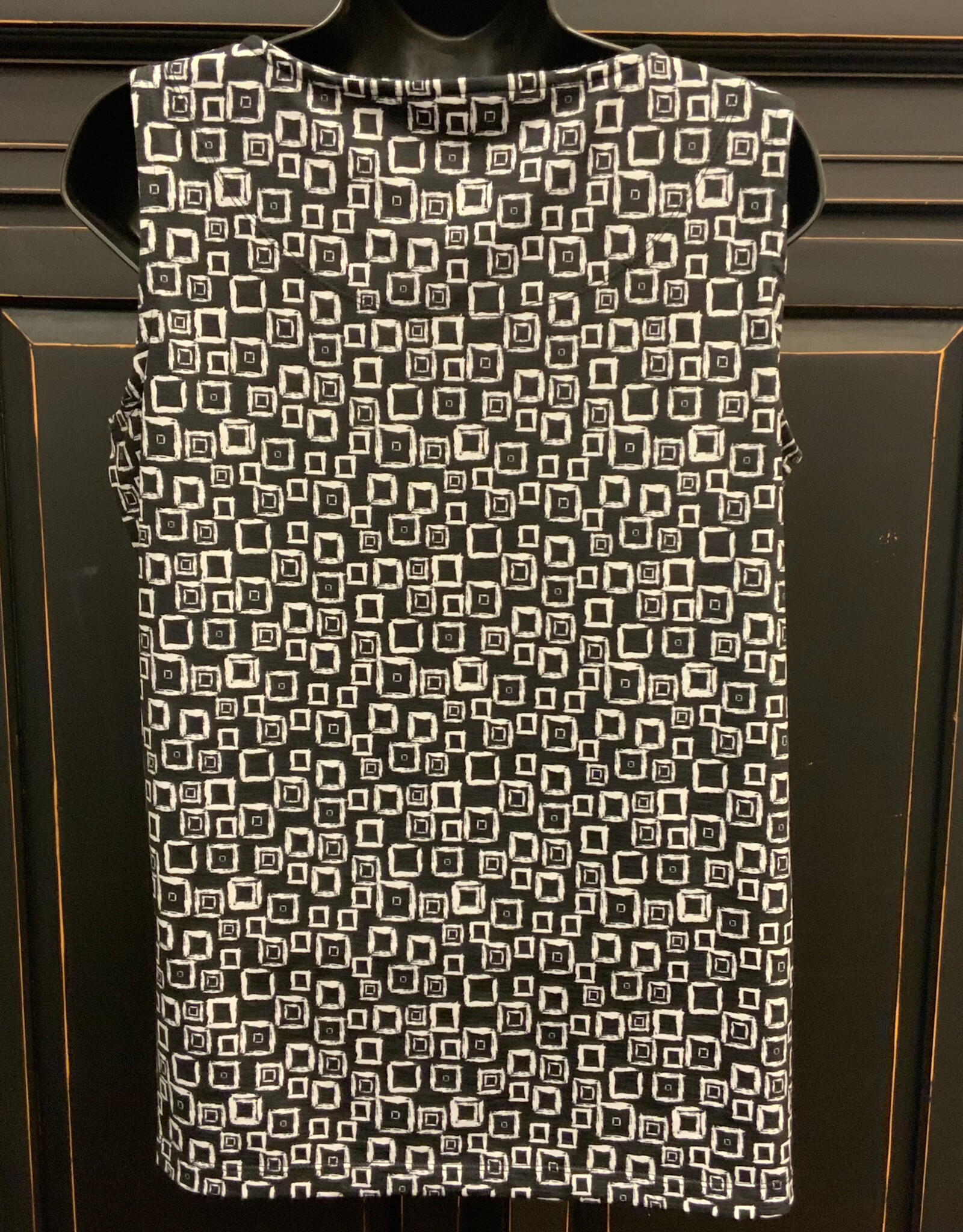 Multiples Multiples Blk/Wht Hi Neck Tank Top BS