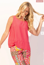 Escape Escape Punch Regatta Rayon Buttonback Top
