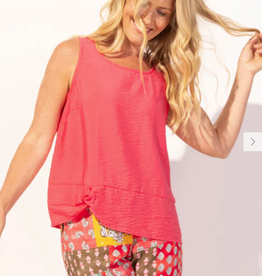 Escape Escape Punch Regatta Rayon Buttonback Top