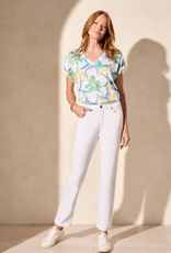 Tribal Tribal White Sophia Curvy Straight Leg Denim Jean