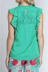 APNY APNY Mint Green Sleeveless Flutter Sleeve