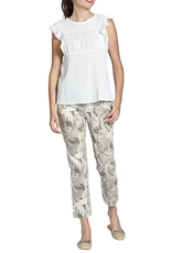 APNY APNY White Crinkled Flutter Sleeve Top