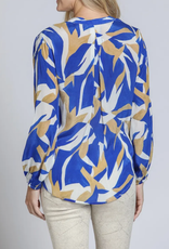 APNY APNY Blue Multi Crossover Top W/Tassel APNY APNY Blue Multi Crossover Top W/Tassel