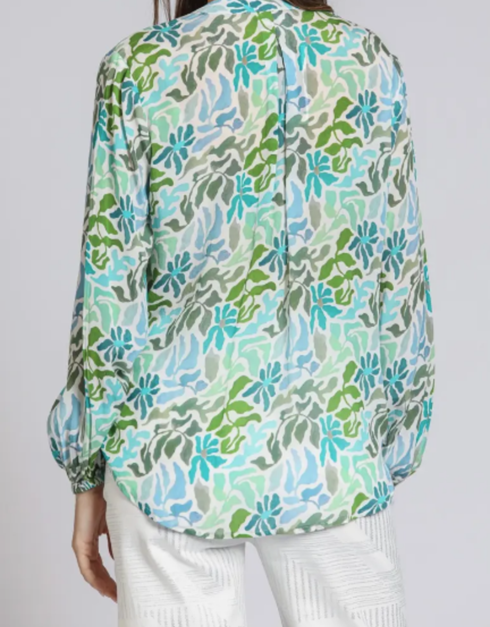 APNY APNY Green Multi Crossover Top W/Tassel